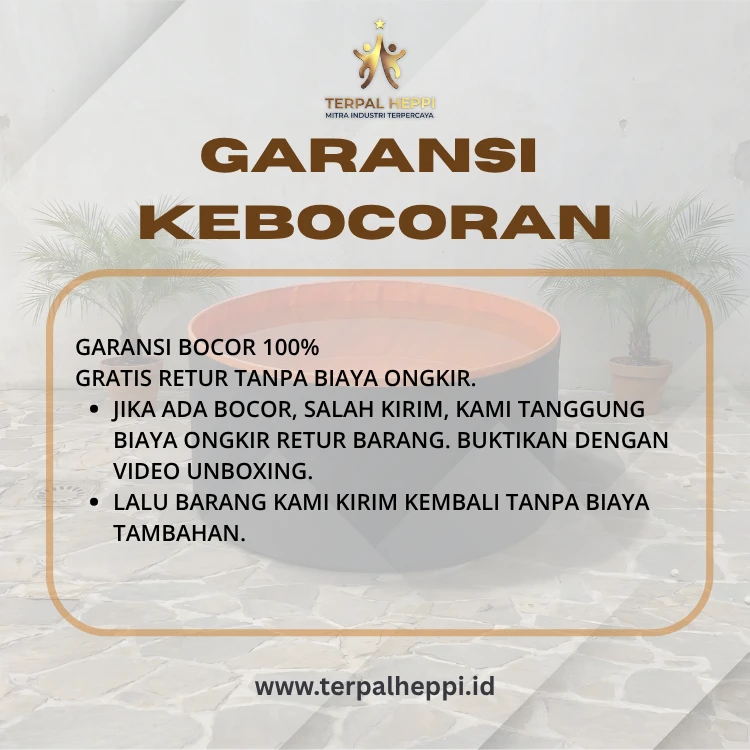Kolam Terpal Kotak 100 X 200 X 60 CM - merek Heppi foto 4